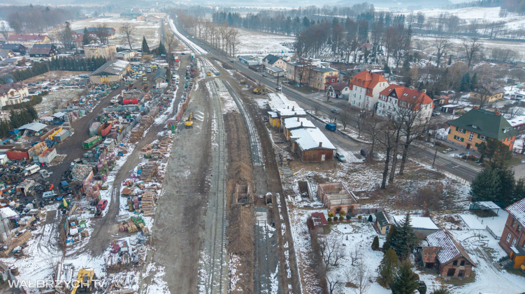 Postępy prac na liniach kolejowych w Karkonoszach