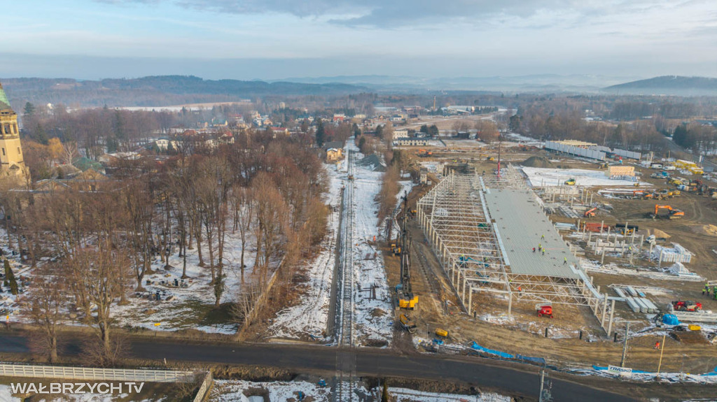 Postępy prac na liniach kolejowych w Karkonoszach