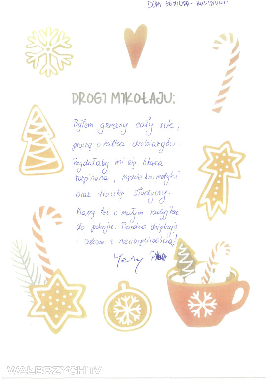Listy seniorów do Św. Mikołaja