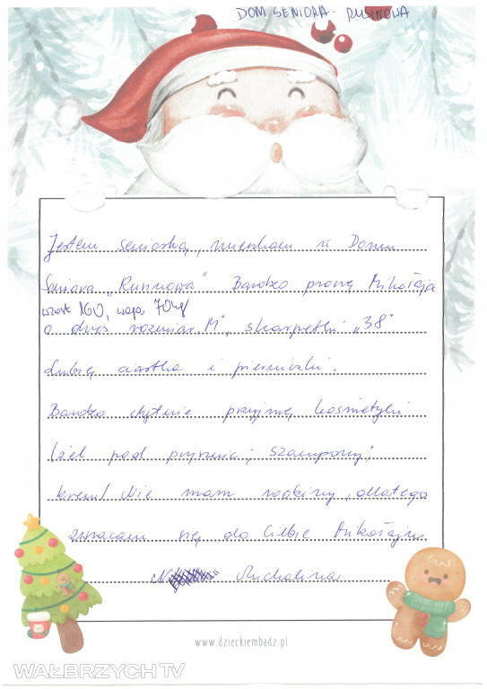 Listy seniorów do Św. Mikołaja