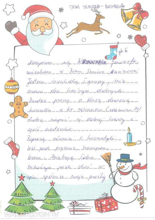 Listy seniorów do Św. Mikołaja