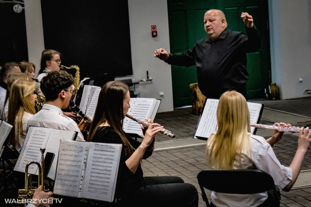 Orkiestra Dęta zagrała w Starej Kopalni