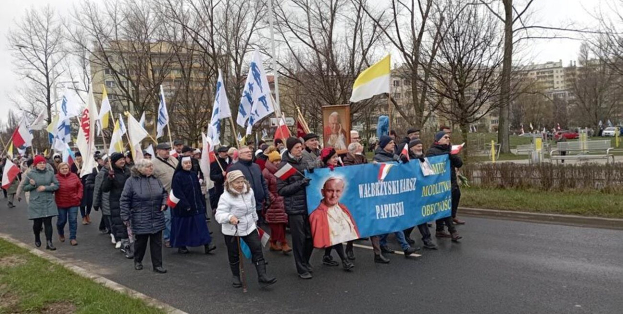 I Marsz Papieski w Wałbrzychu