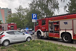 Kłęby dymu z mieszkania. Pożar przy ul. Hirszfelda
