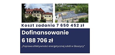 Głuszyca dostała 6,2 mln zł na termomodernizację szkół