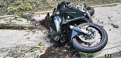 Wałbrzych: Motocyklista stracił panowanie nad maszyną