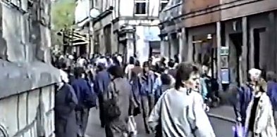 Tłumy na ulicach Wałbrzycha - zobacz nagranie