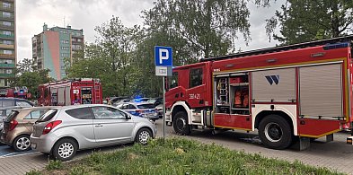 Kłęby dymu z mieszkania. Pożar przy ul. Hirszfelda