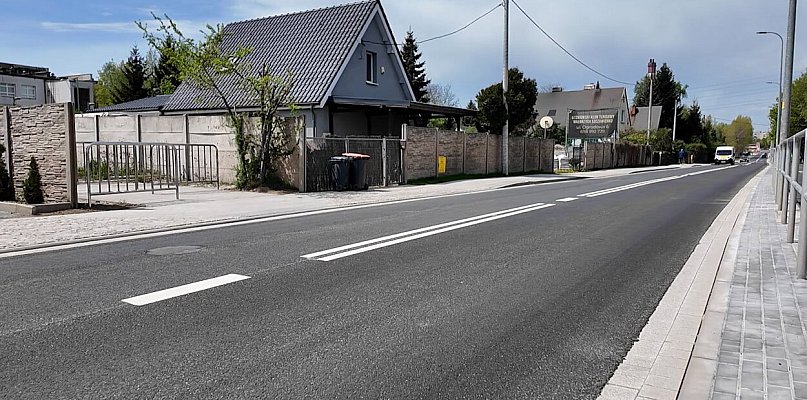 Ulica Ogrodowa już po remoncie