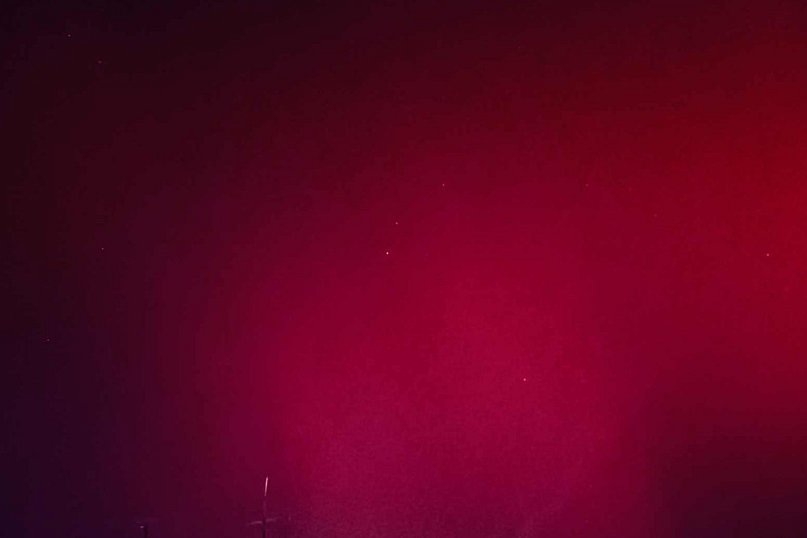 Zorza polarna nad Wałbrzychem