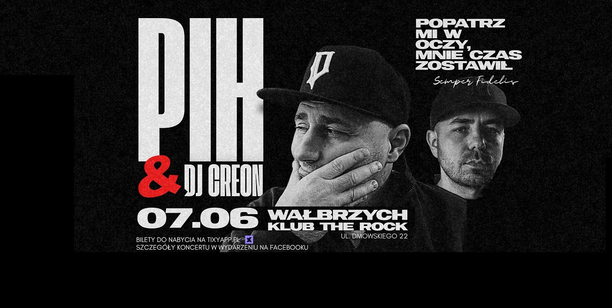 HIP-HOP koncert: PIH zagra w Wałbrzychu