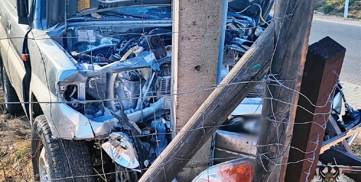 Dziećmorowice: 46-latka uderzyła autem w słup