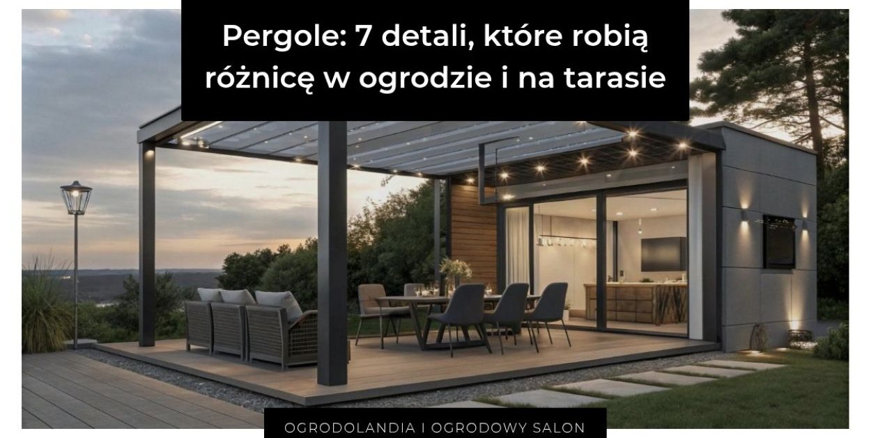 Pergole: 7 detali, które robią różnicę w ogrodzie i na tarasie